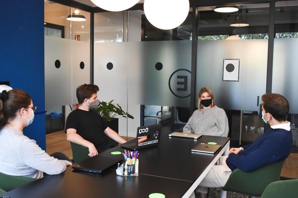 Work team meeting.